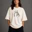Zellee "Line-Stitch Love Edition" Heavyweight Oversized Relaxed Fit T-Shirt