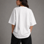 Zellee "Smile Heart" Line-Stitch Relaxed Fit Oversized T-Shirt