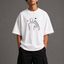 Zellee "Line-Stitch Love Edition" Heavyweight Oversized Relaxed Fit T-Shirt
