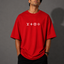 Zellee "Monogram Luxe" High-Density Embroidered Oversized Relaxed Fit T-Shirt