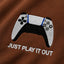 Zellee 'Just Play It Out' Premium Oversized Tee – Rust Terracotta