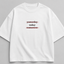 Zellee "Today" Line-Stitch Relaxed Fit Oversized T-Shirt