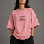 Zellee "Today" Line-Stitch Relaxed Fit Oversized T-Shirt