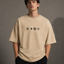 Zellee "Monogram Luxe" High-Density Embroidered Oversized Relaxed Fit T-Shirt