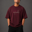 Zellee "Mindset" Oversized Embroidered Relaxed Fit T-Shirt