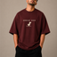 Zellee "Error 404" Pixel-Stitch Relaxed Fit Oversized T-Shirt
