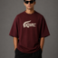 Zellee "Croc Silhouette" limited edition Embroidered Oversized Relaxed Fit T-Shirt