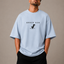 Zellee "Error 404" Pixel-Stitch Relaxed Fit Oversized T-Shirt