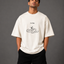 Zellee "I'm Fine" Line-Stitch Relaxed Fit Oversized T-Shirt