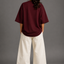 Zellee "Line-Stitch Love Edition" Heavyweight Oversized Relaxed Fit T-Shirt