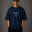 Zellee "Neon Bull" Multi-Stitch Relaxed Fit Oversized T-Shirt