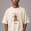 Zellee Premium Oversized Black Embroidered T-Shirt | Jai Shree Ram Lord Hanuman Design | Streetwear Cotton Tee for Men
