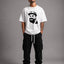 Zellee The King Kohli Embroidered Oversized T-Shirt - White