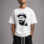 Zellee The King Kohli Embroidered Oversized T-Shirt - White
