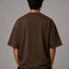 Zellee Premium Oversized Brown Embroidered T-Shirt | Jai Shree Ram Lord Hanuman Design | Streetwear Cotton Tee for Men