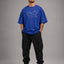 Zellee Men's Oversized T-Shirt with Embroidered World Map