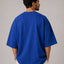 Zellee Men's Oversized T-Shirt with Embroidered World Map