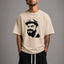 Zellee The King Kohli Embroidered Oversized T-Shirt - White