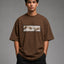 Zellee The Creation of Adam Embroidered Oversized T-Shirt - White