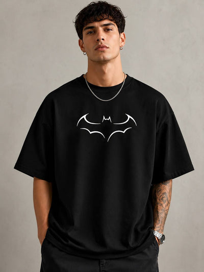 Zellee "Dark Knight" Edition Embroidered Oversized T-Shirt