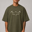 Zellee "Dark Knight" Edition Embroidered Oversized T-Shirt