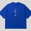 Zellee Minimalist Line-Art Moon Embroidered Relaxed T-Shirt