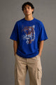 Zellee "Stitch-Art Tiger" Heavyweight Oversized Relaxed Fit T-Shirt