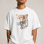 Zellee "Stitch-Art Tiger" Heavyweight Oversized Relaxed Fit T-Shirt