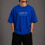 Zellee "Never Give Up" Sanskrit Embroidered Oversized Relaxed Fit T-Shirt