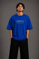 Zellee "Never Give Up" Sanskrit Embroidered Oversized Relaxed Fit T-Shirt