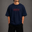 Zellee "Never Give Up" Sanskrit Embroidered Oversized Relaxed Fit T-Shirt