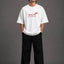 Zellee "Go With The Flow" Sanskrit Embroidered Oversized Relaxed Fit T-Shirt