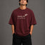 Zellee "Go With The Flow" Sanskrit Embroidered Oversized Relaxed Fit T-Shirt