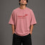 Zellee "Go With The Flow" Sanskrit Embroidered Oversized Relaxed Fit T-Shirt