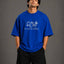 Zellee "Prarambh" High-Density Script Embroidered Oversized Relaxed Fit T-Shirt