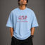 Zellee "Prarambh" High-Density Script Embroidered Oversized Relaxed Fit T-Shirt