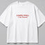 Zellee "Anugrah" High-Density Script Embroidered Oversized Relaxed Fit T-Shirt