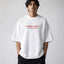 Zellee "Anugrah" High-Density Script Embroidered Oversized Relaxed Fit T-Shirt