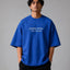 Zellee "Anugrah" High-Density Script Embroidered Oversized Relaxed Fit T-Shirt