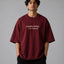 Zellee "Anugrah" High-Density Script Embroidered Oversized Relaxed Fit T-Shirt