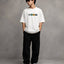 Zellee "The Four Corners" High-Density Embroidered Oversized Relaxed Fit T-Shirt