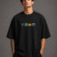 Zellee "The Four Corners" High-Density Embroidered Oversized Relaxed Fit T-Shirt