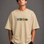 Zellee "The Four Corners" High-Density Embroidered Oversized Relaxed Fit T-Shirt