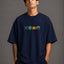 Zellee "The Four Corners" High-Density Embroidered Oversized Relaxed Fit T-Shirt
