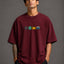 Zellee "The Four Corners" High-Density Embroidered Oversized Relaxed Fit T-Shirt