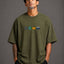 Zellee "The Four Corners" High-Density Embroidered Oversized Relaxed Fit T-Shirt