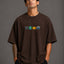 Zellee "The Four Corners" High-Density Embroidered Oversized Relaxed Fit T-Shirt