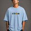 Zellee "The Four Corners" High-Density Embroidered Oversized Relaxed Fit T-Shirt