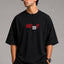Zellee "Just Do It" High-Density Typographic Embroidered Oversized Relaxed Fit T-Shirt