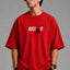 Zellee "Just Do It" High-Density Typographic Embroidered Oversized Relaxed Fit T-Shirt